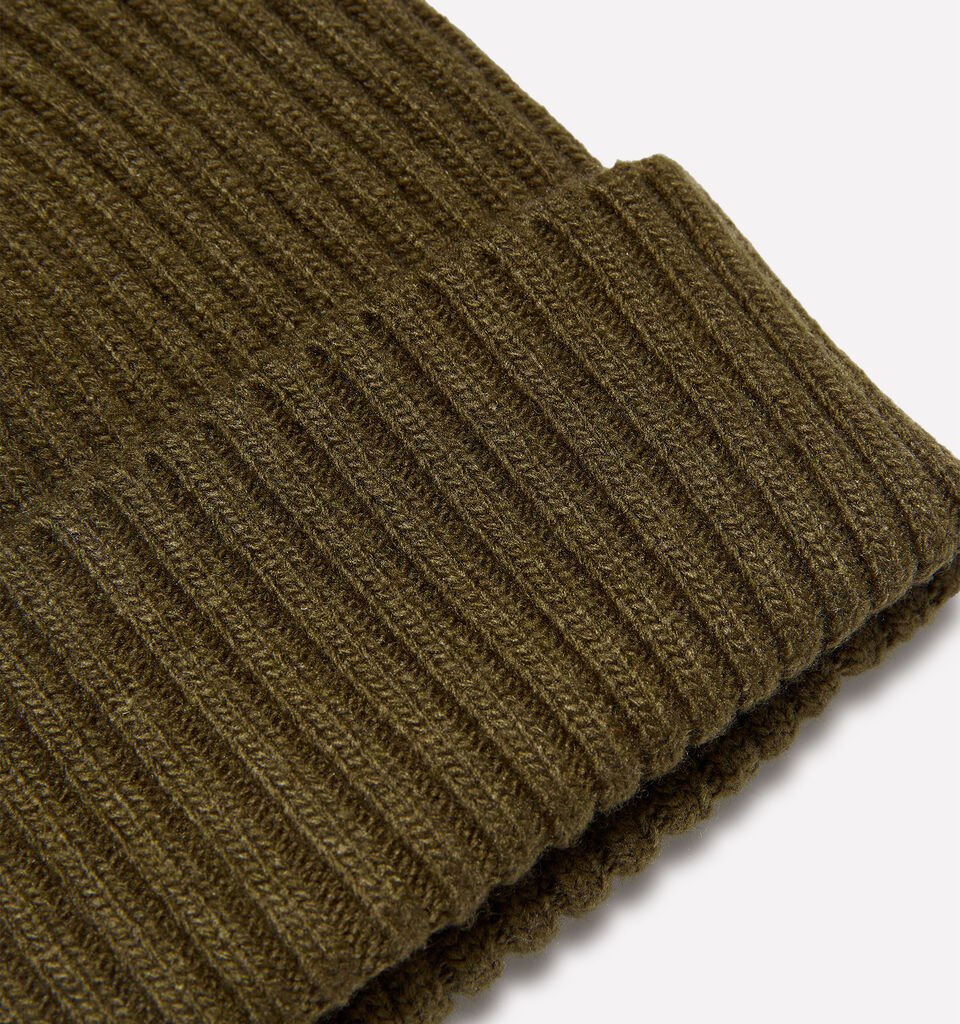 Braune Strickmütze - mützen für herren - Dunkelbraun | Sisley image number 2